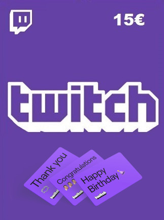 Twitch Gift Card 15 EUR - twitch Key - FRANCE