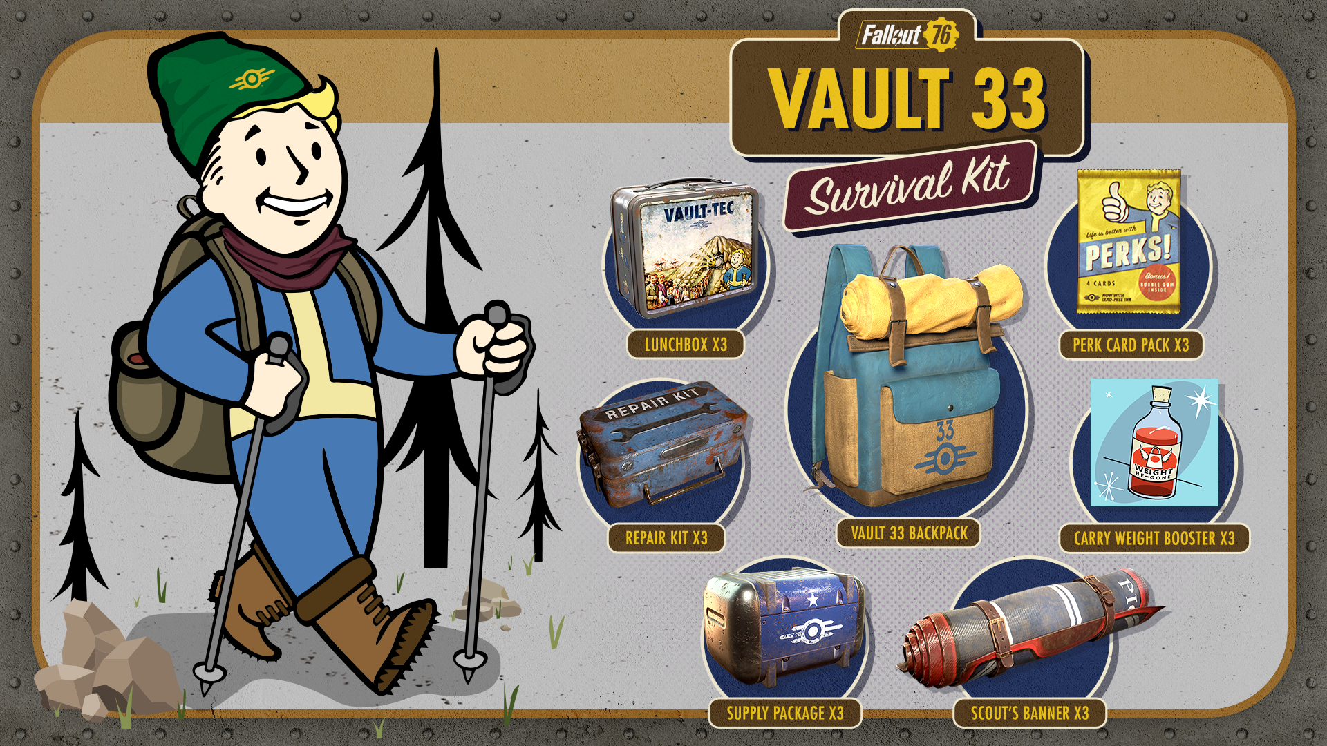 Fallout 76 - Vault 33 Survival Kit screenshot 1