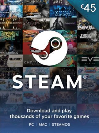 Steam Gift Card 45 EUR - Steam Key - Europe