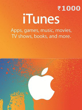 Apple iTunes Gift Card INDIA 1000 INR iTunes