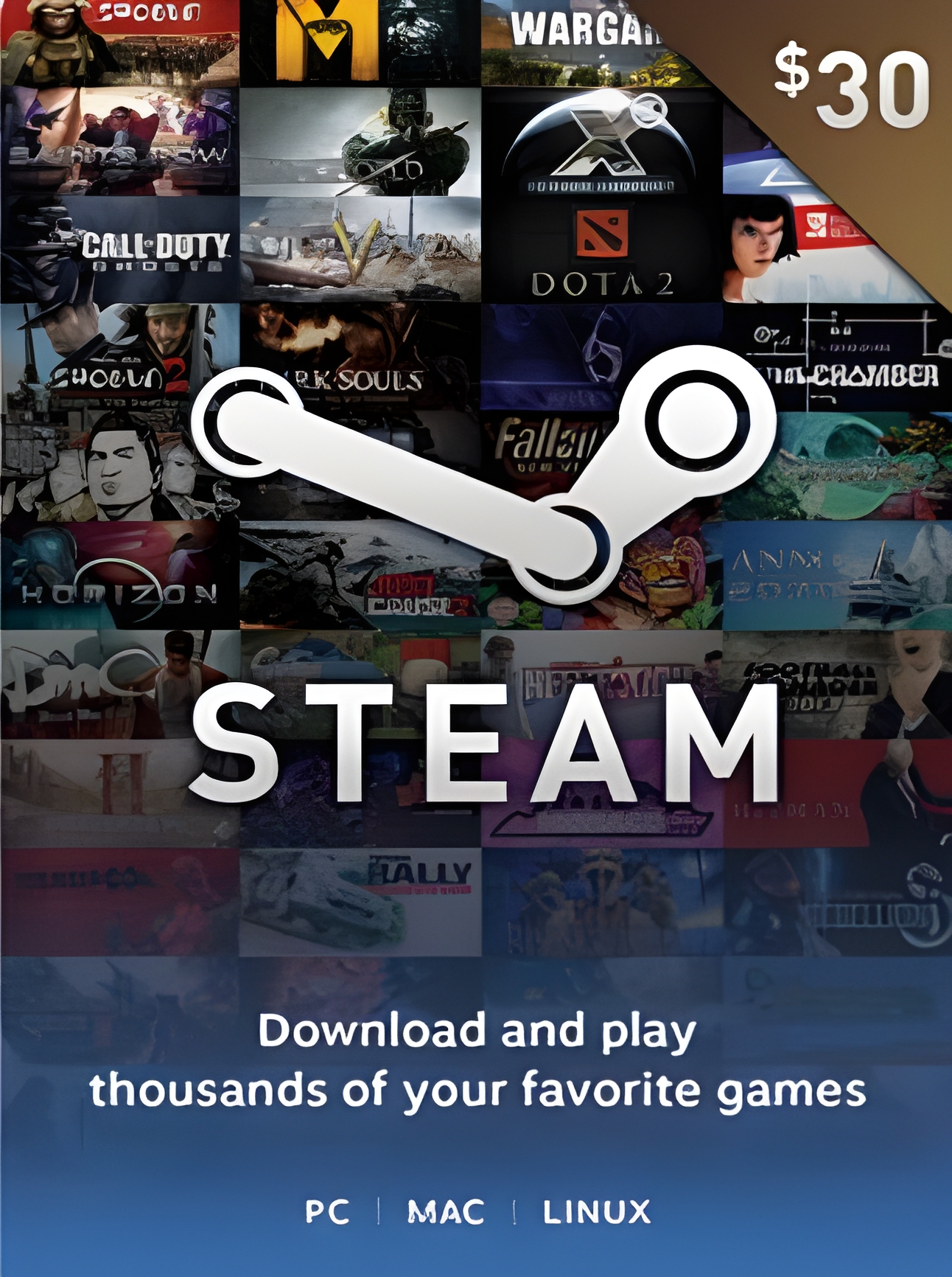 Steam Gift Card 30 USD - Steam Key