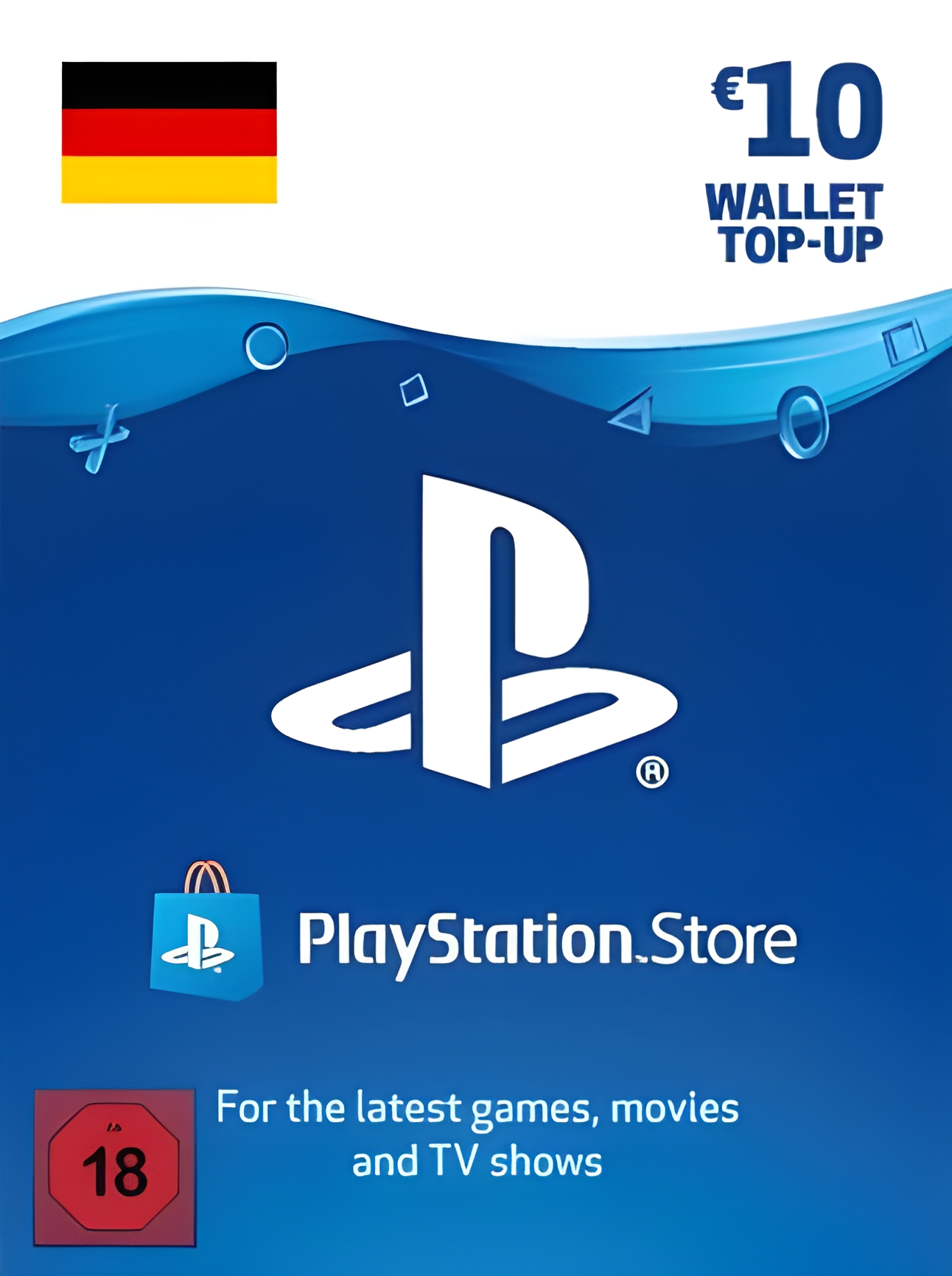 PlayStation Network Gift Card 10 EUR - PSN Germany