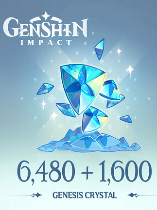Genshin Impact 6480 + 1600 Genesis Crystals - Direct Top-Up